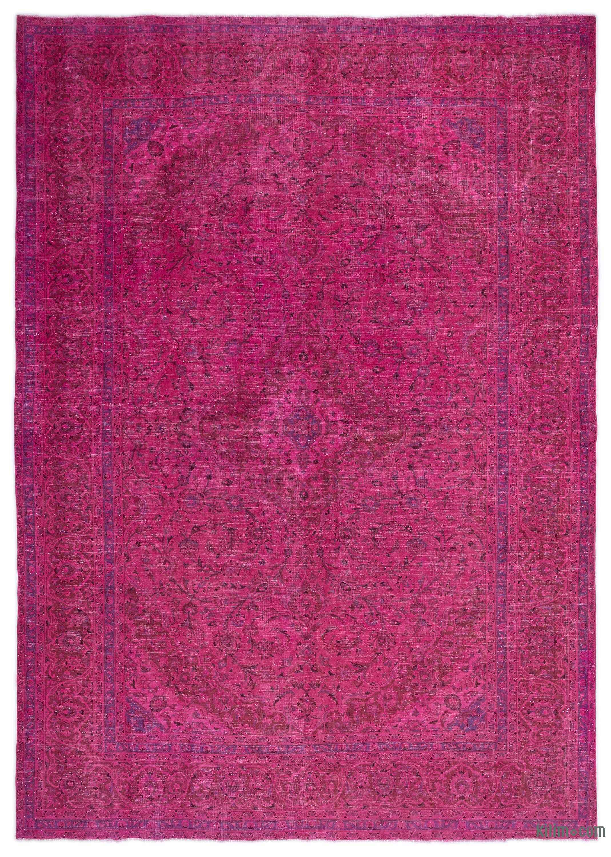 K0020071 Pink Over Dyed Vintage Rug 9 3 X 13 1 111 In 157 Pink Over Dyed Vintage Rug 9 3 X 13 1 111 In 157