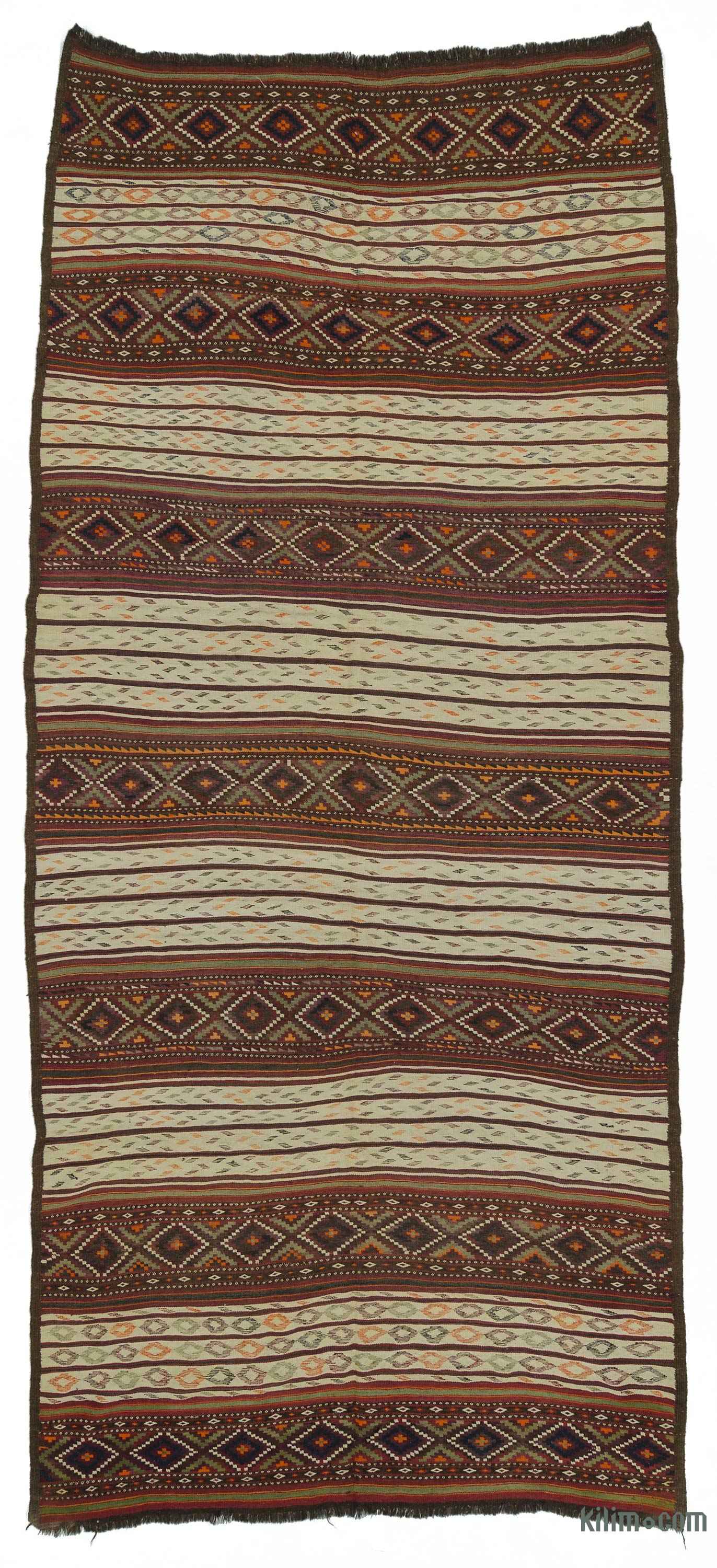 K0020827 Beige Vintage Persian Kilim Rug Beige Vintage Persian Kilim Rug