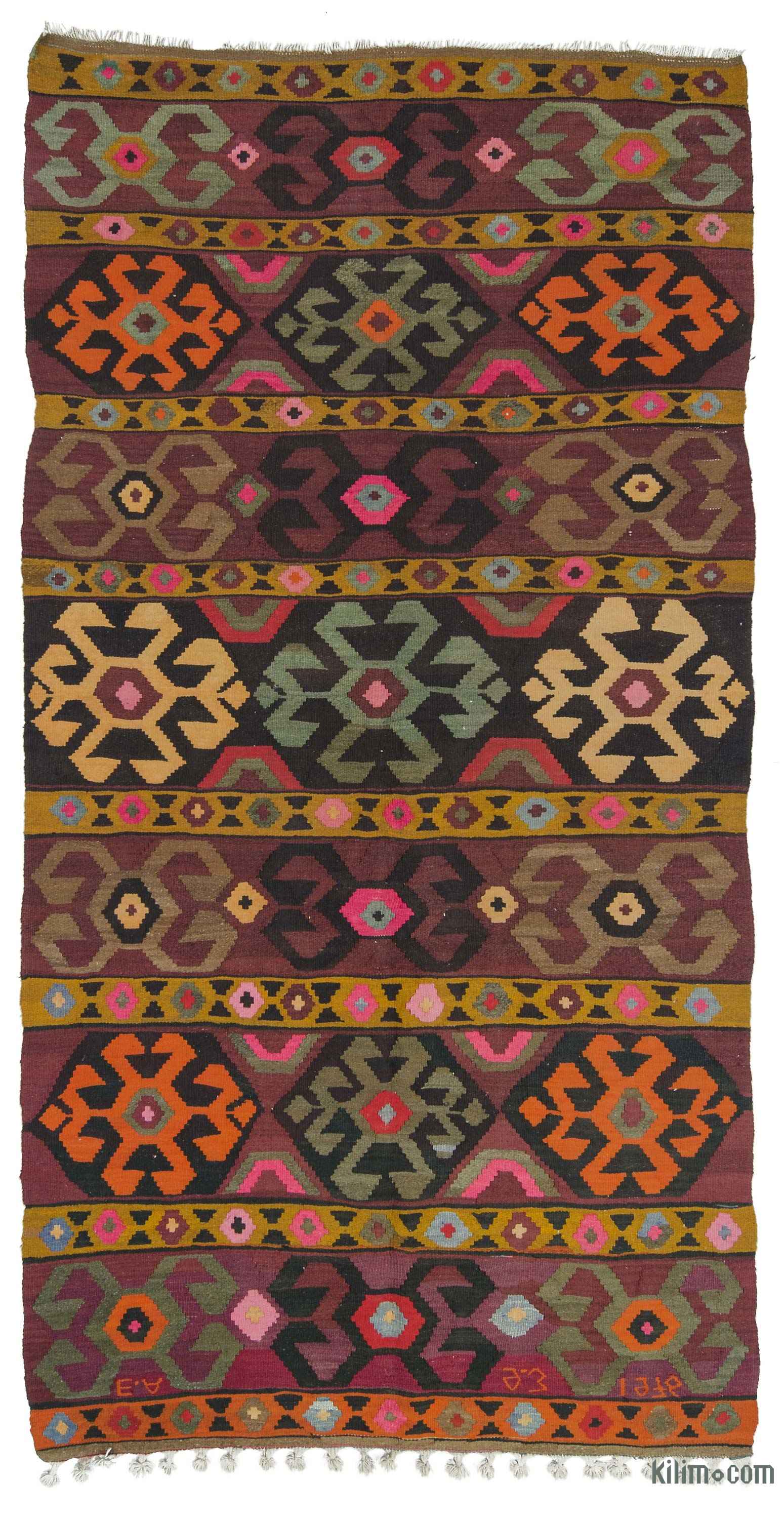 Large Size Kilim Rugs Kilim Rugs, Overdyed Vintage Rugs, Handmade