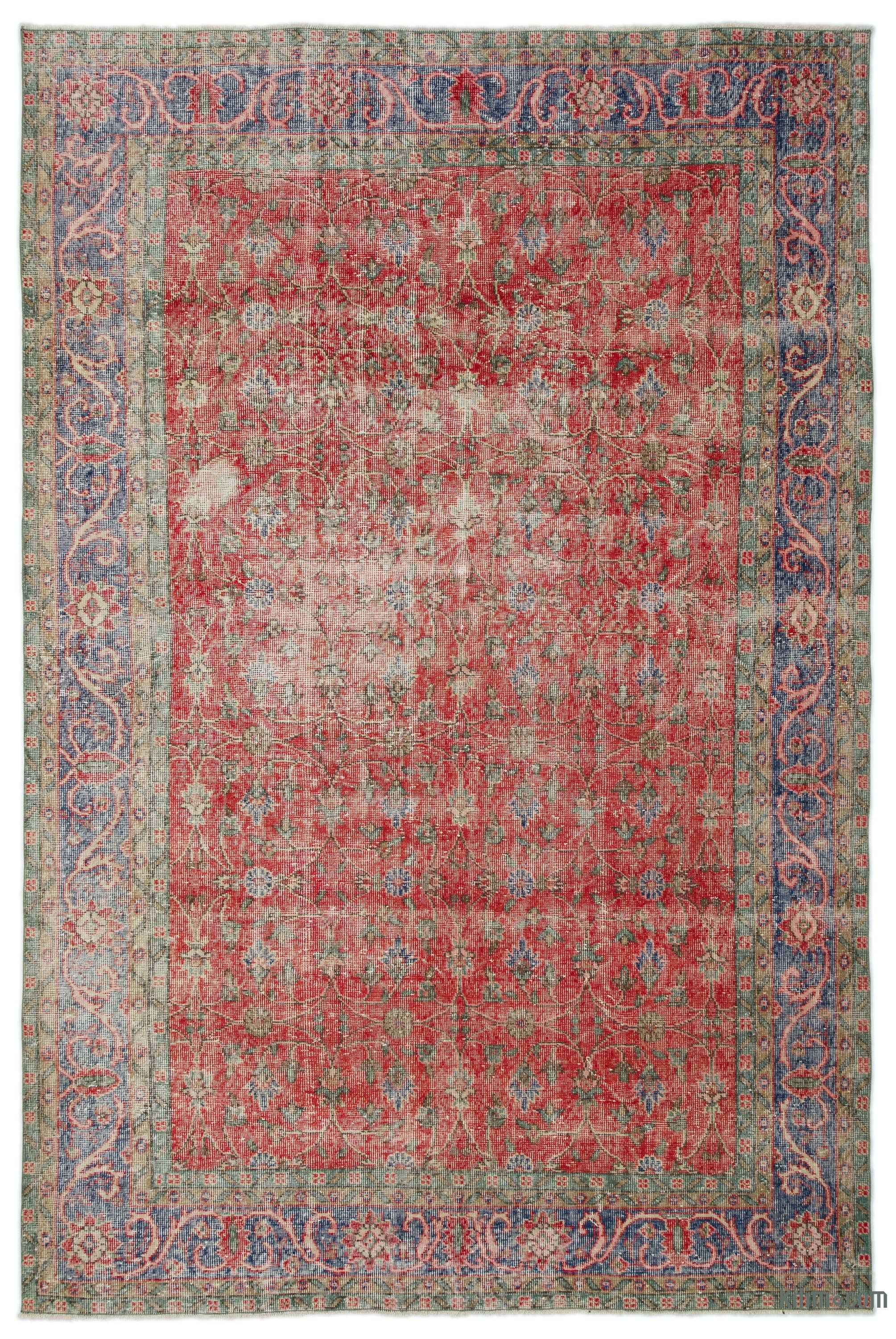 Turkish Vintage Area Rug 6 9 X 10 2 81 In 122