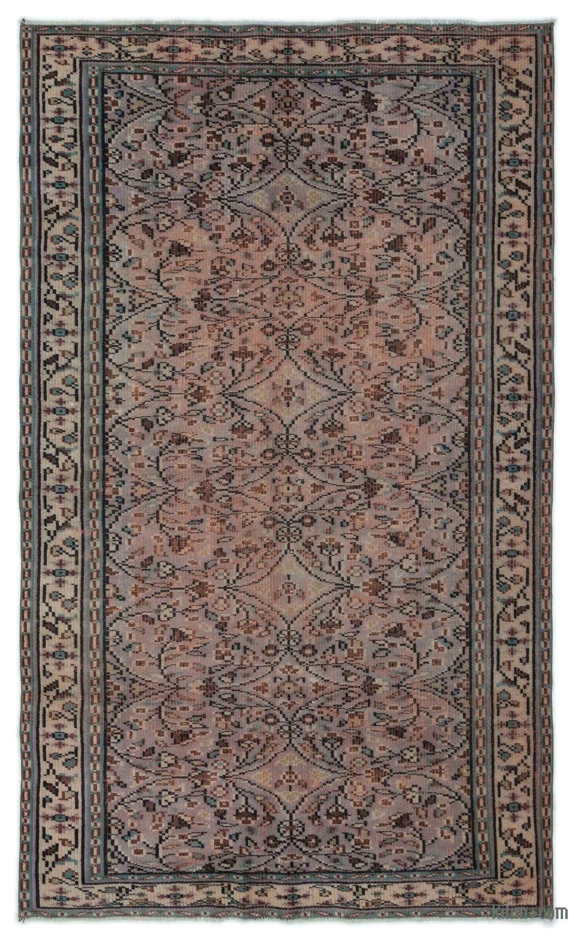 Turkish Vintage Area Rug 4 8 X 7 56 In 91