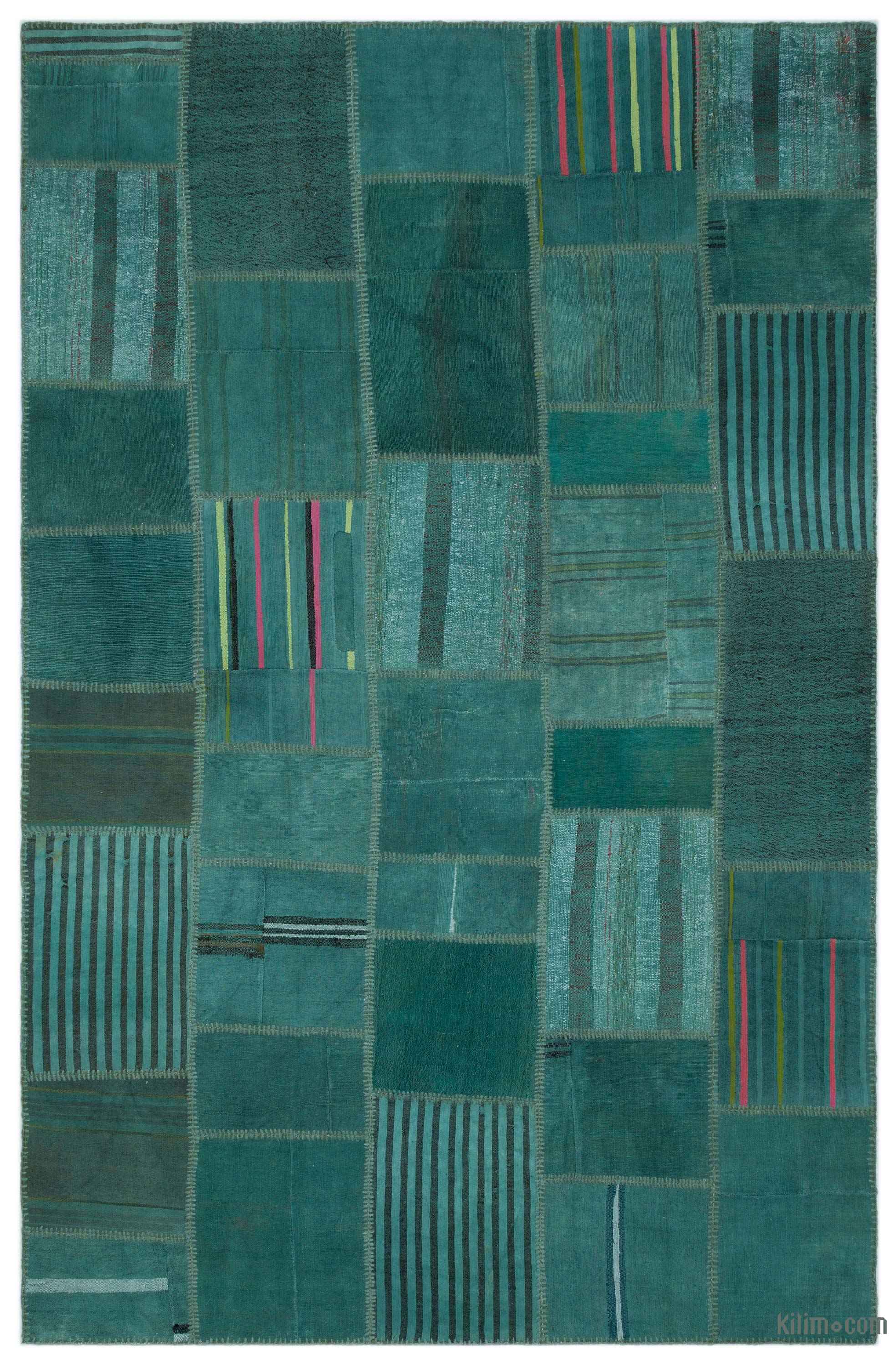 K0027144 Over Dyed Patchwork Kilim Rug 6 5 X 9 11 77 In Over Dyed Patchwork Kilim Rug 6 5 X 9 11 77 In 119