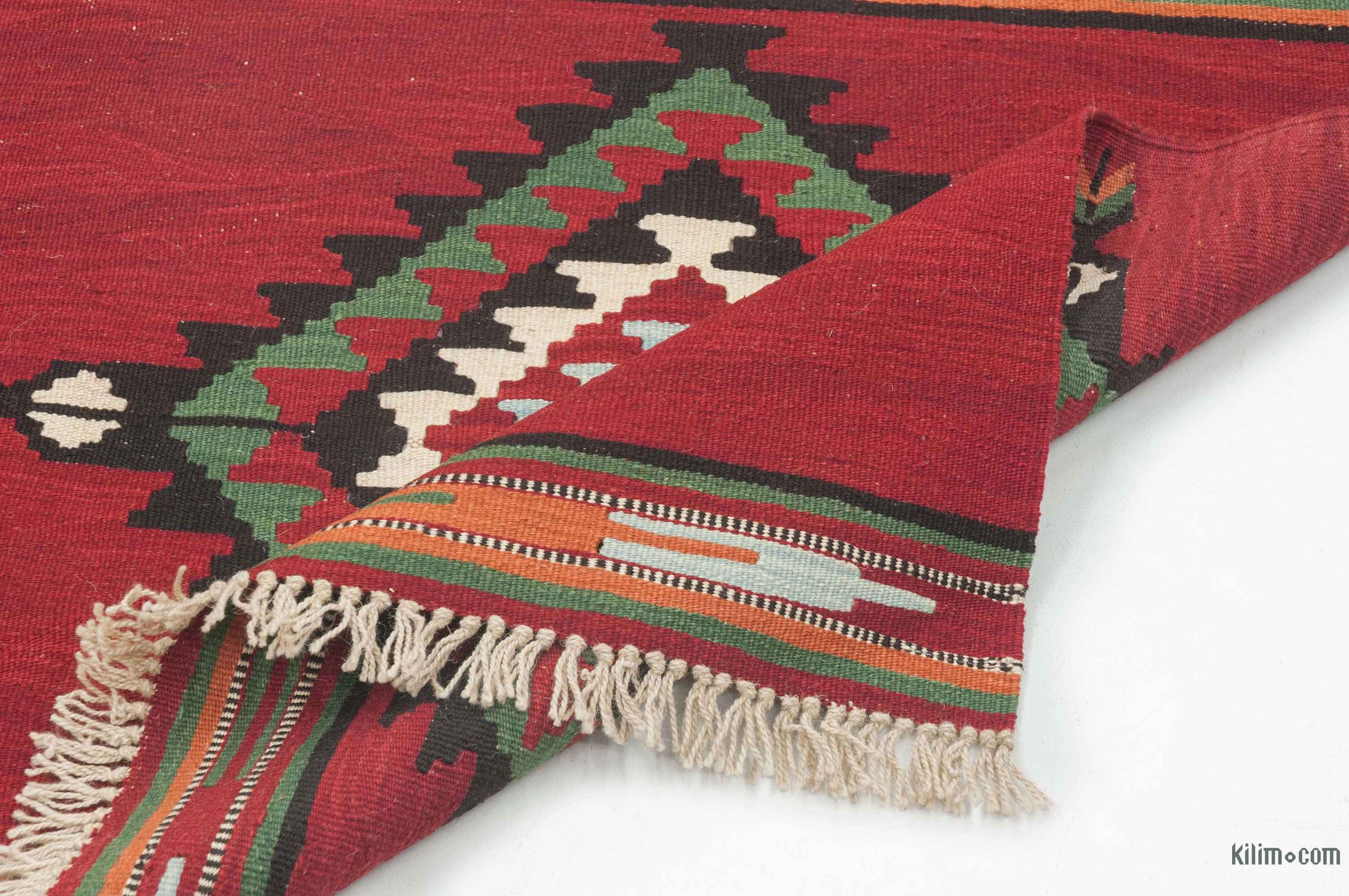K0027681 Red New Turkish Kilim Runner