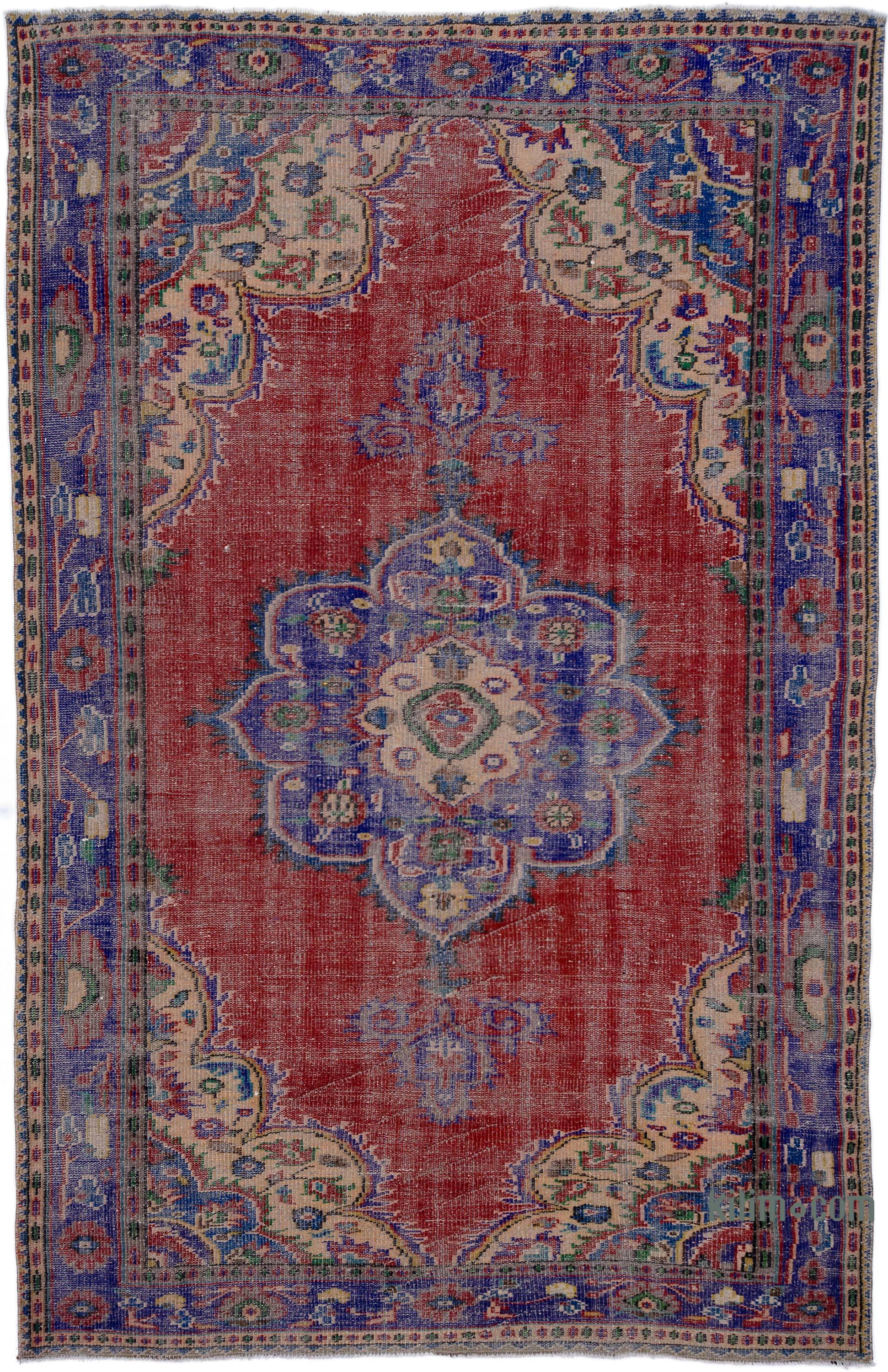 Turkish Vintage Area Rug 6 1 X 9 5 73 In 113