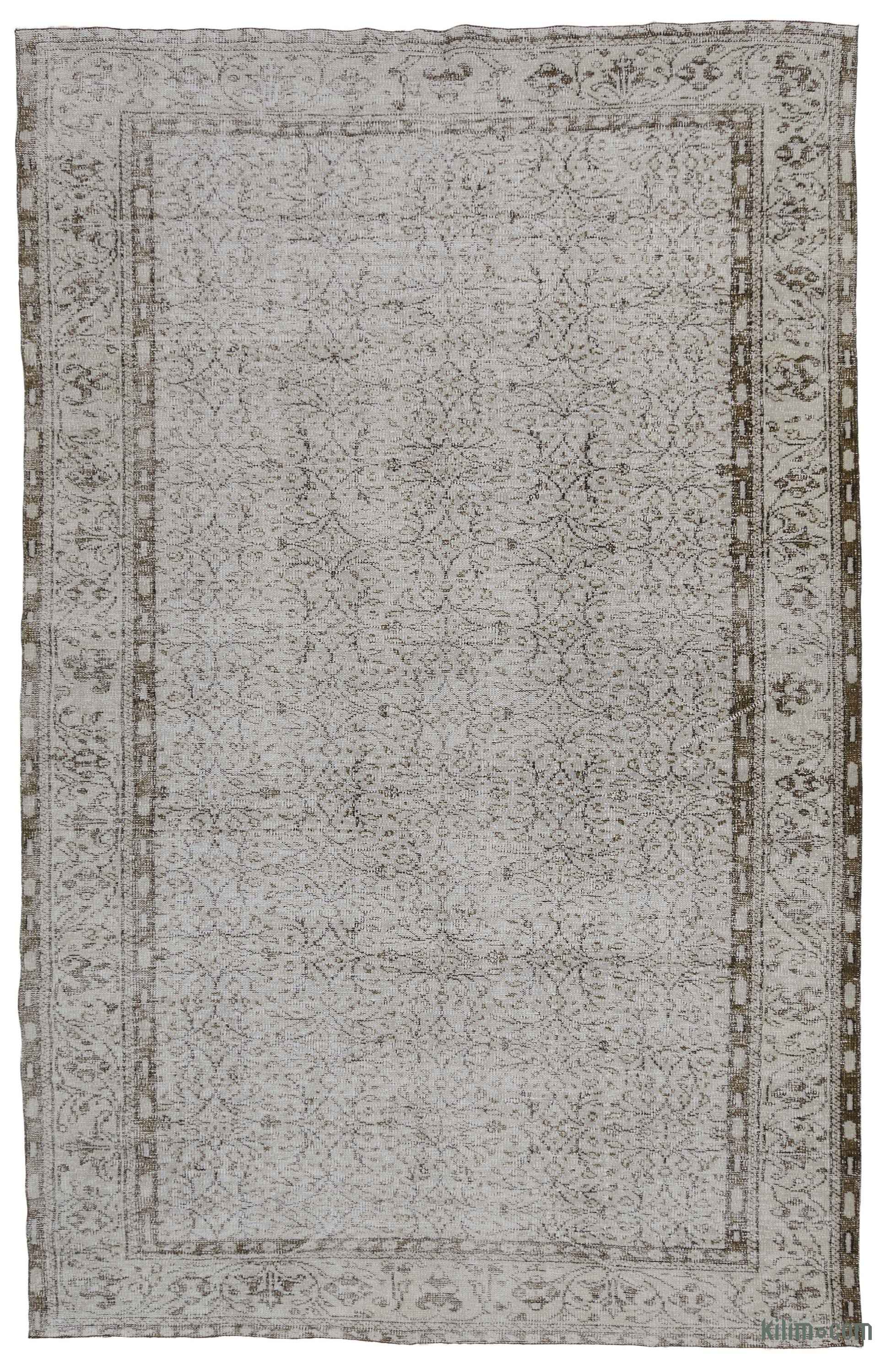K0035073 Grey Over Dyed Turkish Vintage Rug 6 7 X 10 3 79 In K0035073 Grey Over Dyed Turkish Vintage Rug 6 7 X 10 3 79 In 123 Kilim The Source For Authentic Rugs Kilims