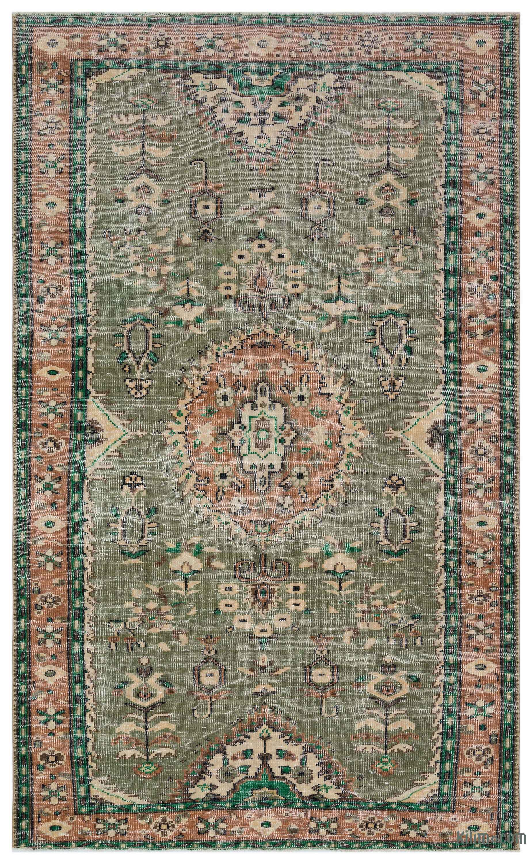 Turkish Vintage Area Rug 5 7