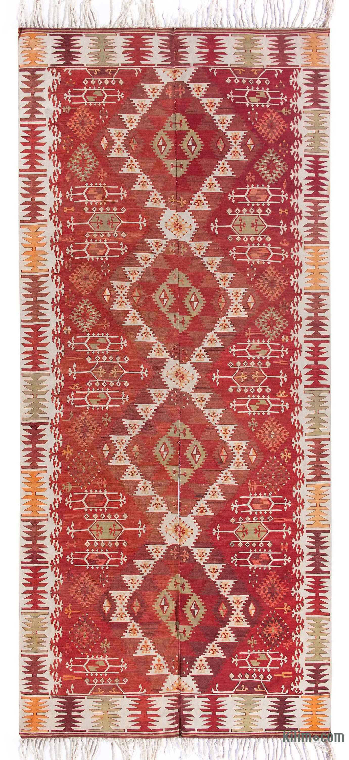 Red Vintage Adana Kilim Rug