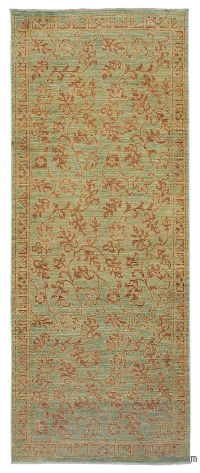 New Rugs Kilim Com The Source For Authentic Vintage Kilims Green New Hand Knotted All Wool Oushak Rug 3 X 7 6